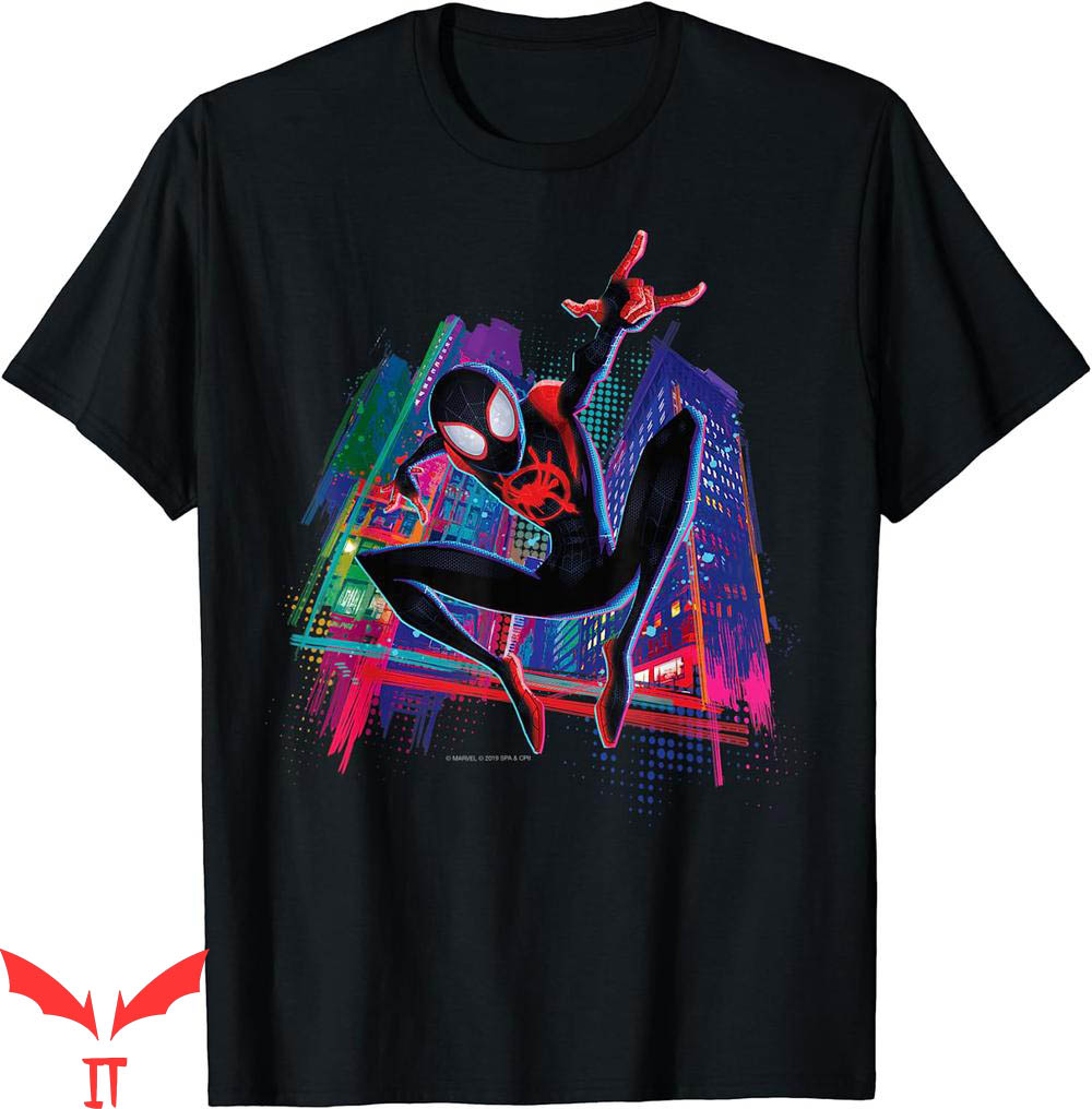 Nike Spider Man T-Shirt Marvel Miles Morales Graffiti City Nike Spider Man T-Shirt Marvel Miles Morales Graffiti City