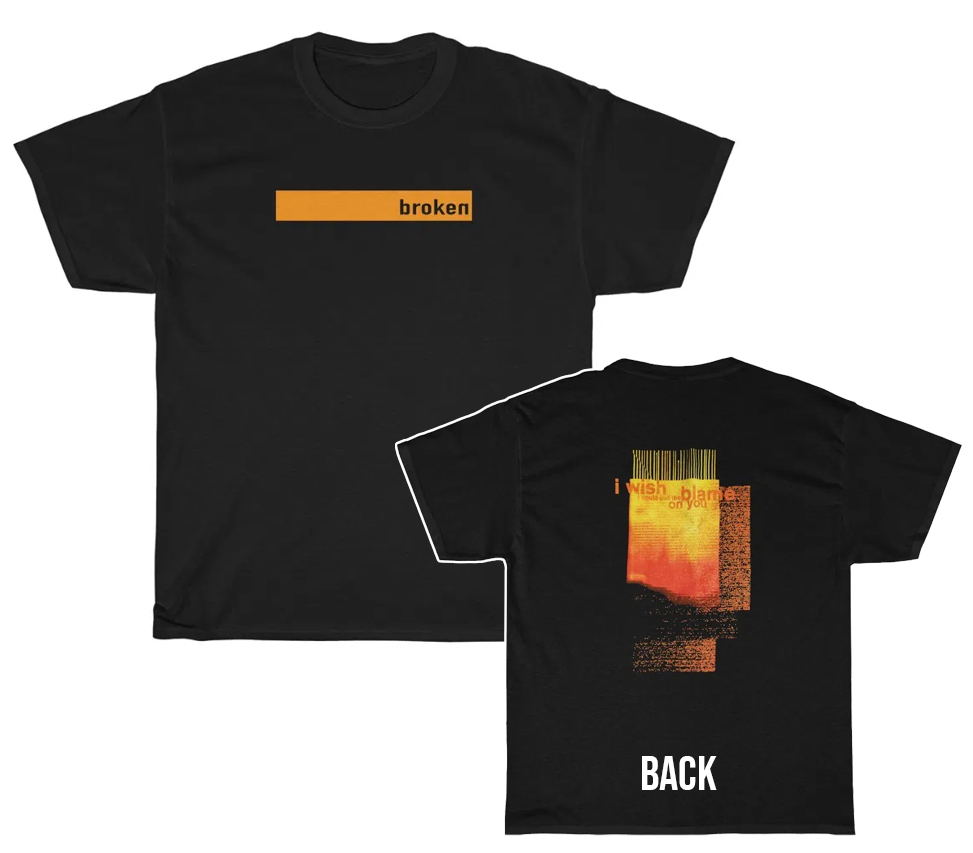 Nine Inch Nails Broken Lyrics Shirt Nine Inch Nails Broken Lyrics Shirt