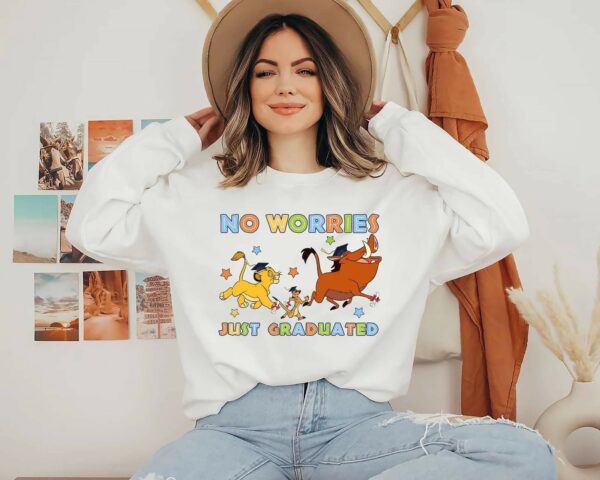 No Worries Just Graduated Simba Timon And Pumbaa Shirt