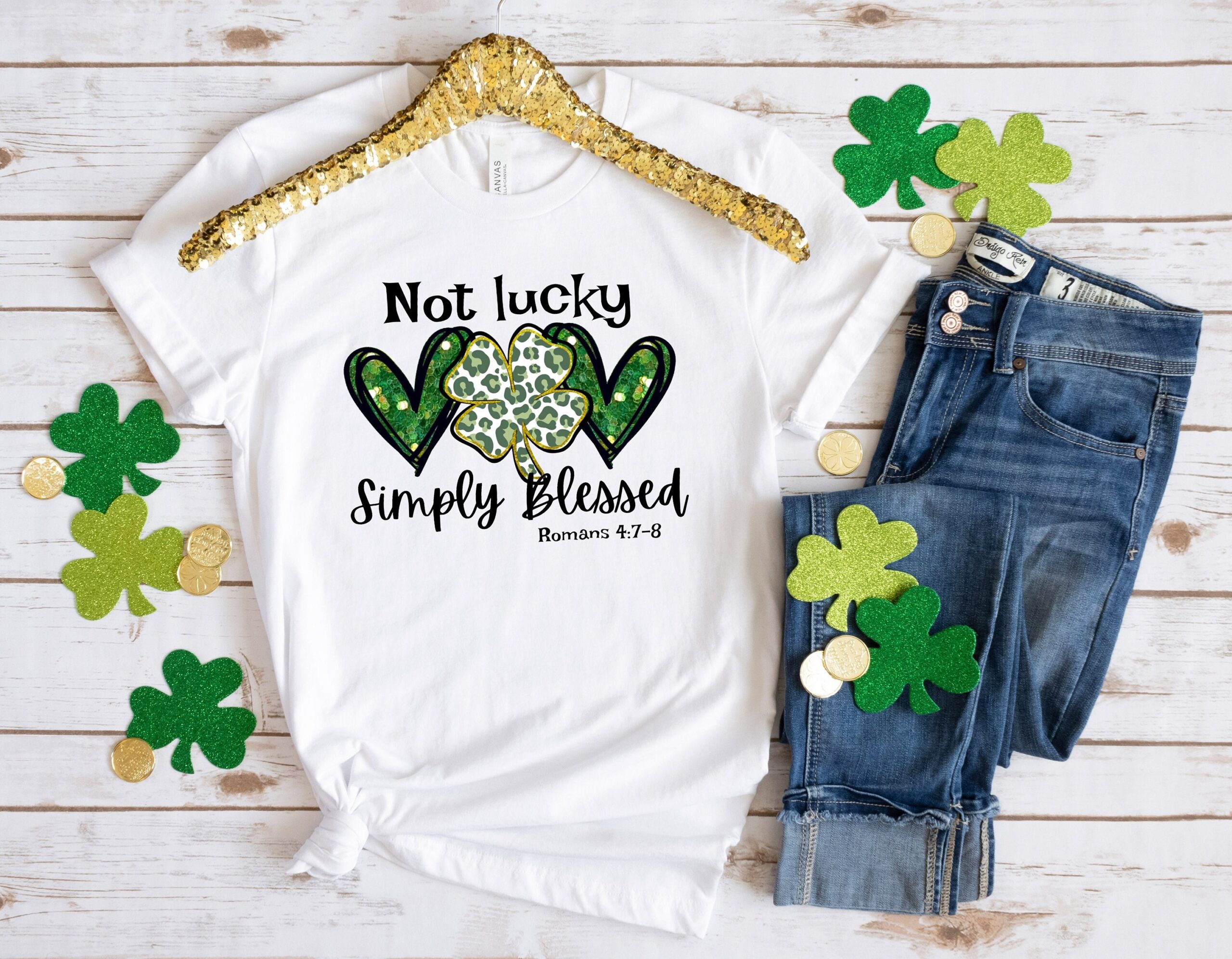 Not Lucky Just Blessed St Patrick’s Day Christian Shirt Not Lucky Just Blessed St Patrick’s Day Christian Shirt