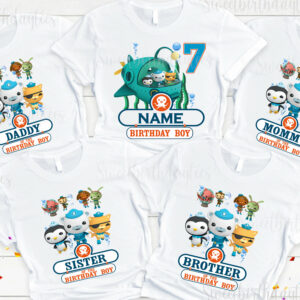 Octonauts Birthday Theme Family Matching Custom Shirt