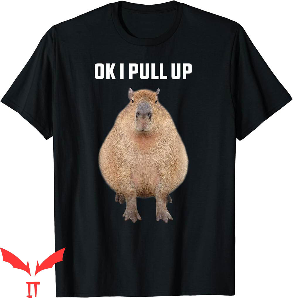 Ok I Pull Up Capybara T-Shirt Funny Rodent Lover Animal Joke Ok I Pull Up Capybara T-Shirt Funny Rodent Lover Animal Joke