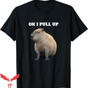 Ok I Pull Up Capybara T-Shirt Rodent Lover Animal Respect