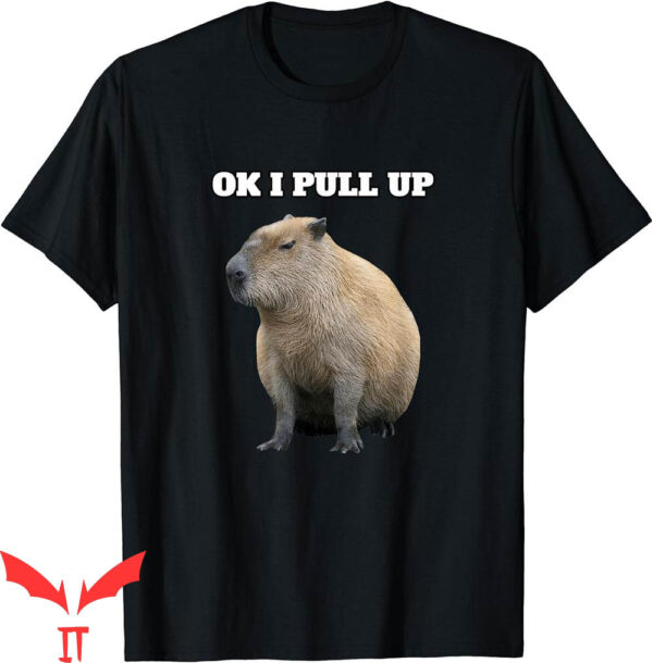 Ok I Pull Up Capybara T-Shirt Rodent Lover Animal Respect