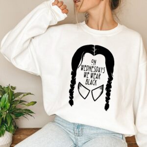 On Wednesday We Wear Black Sweatshirt Shirt