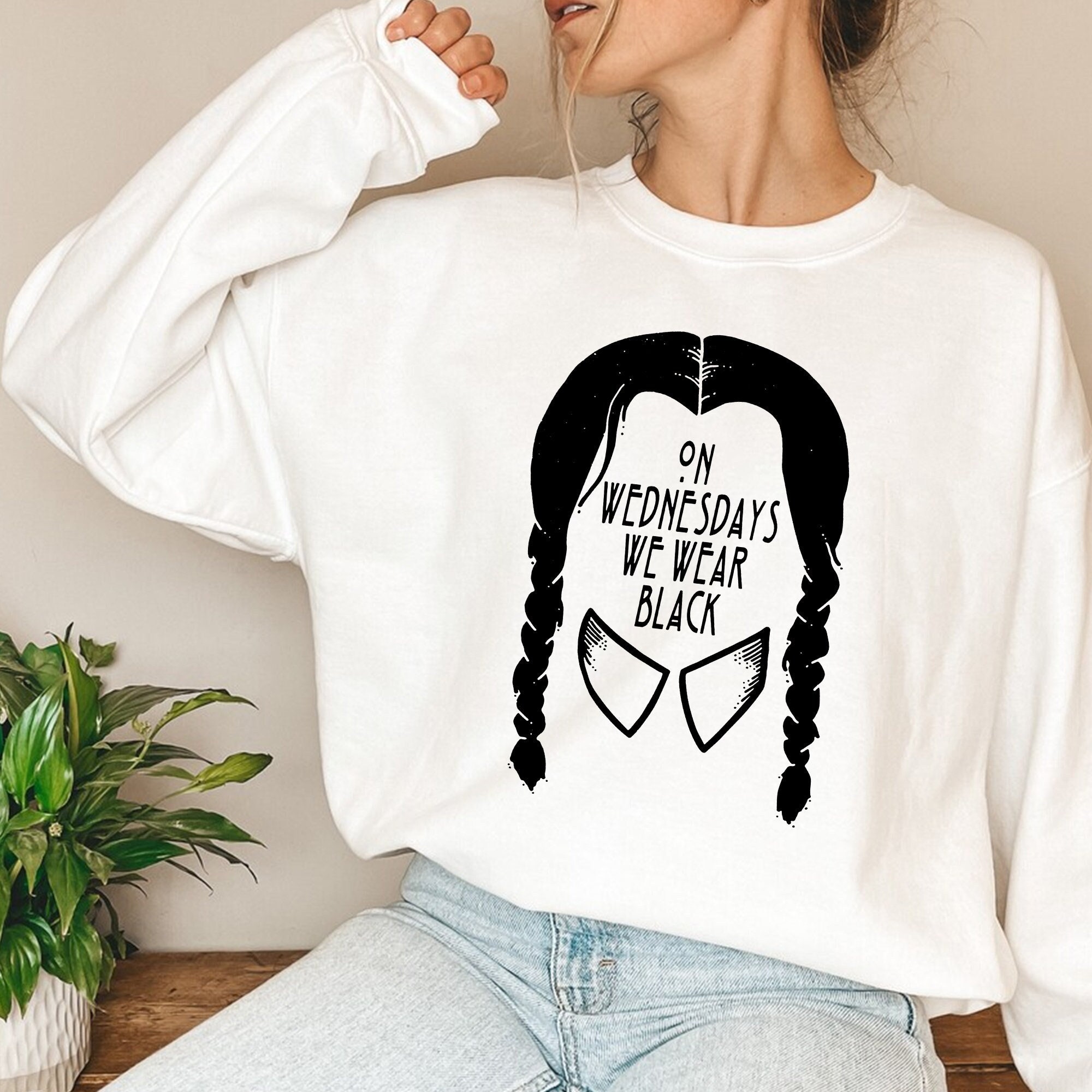 On Wednesday We Wear Black Sweatshirt Shirt On Wednesday We Wear Black Sweatshirt Shirt
