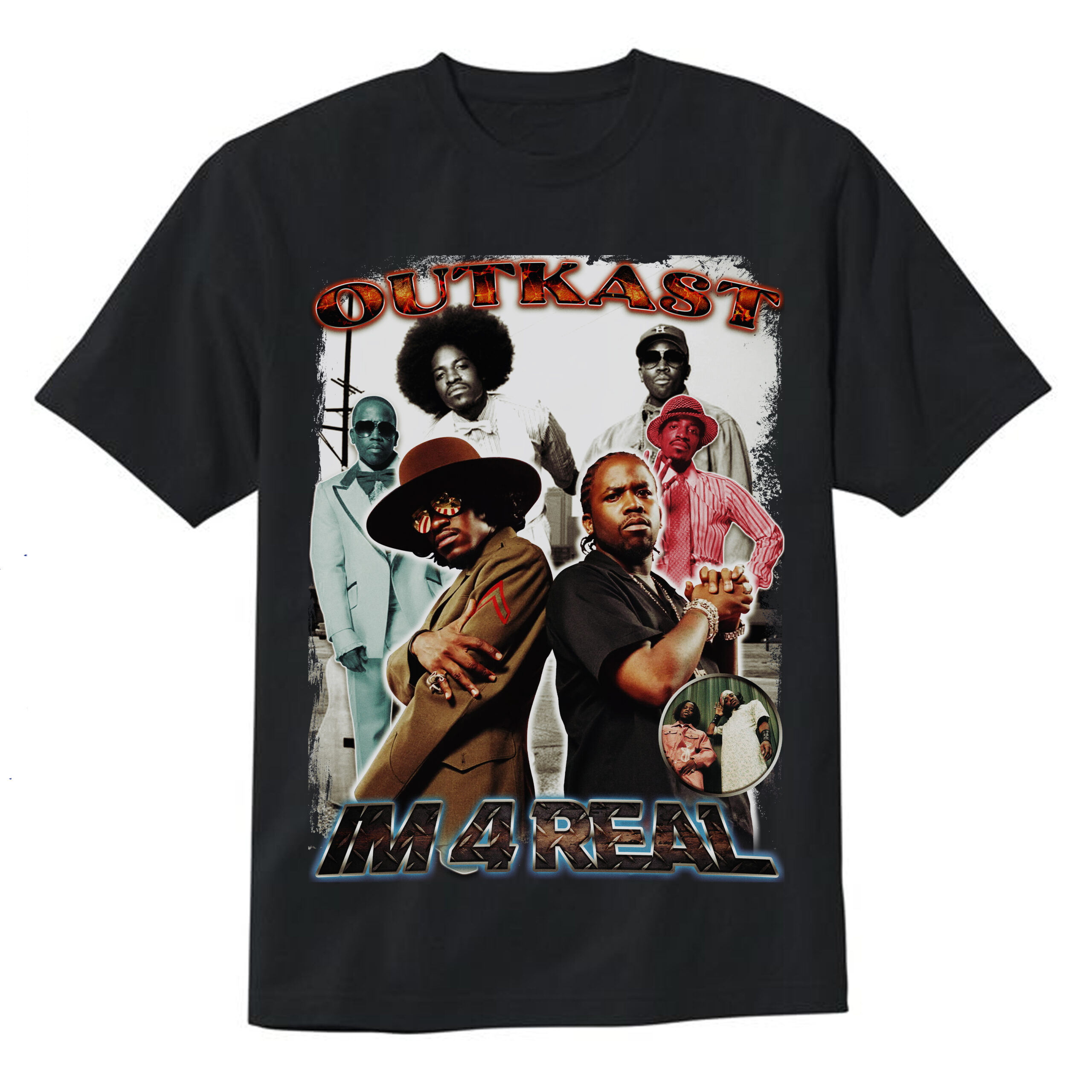 Outkast Im 4 Real Vintage Style T-Shirt Outkast Im 4 Real Vintage Style T-Shirt
