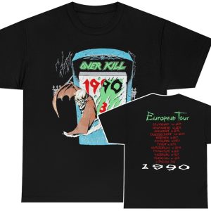 Over Kill 1990 Dawn of the Decade European Tour Shirt