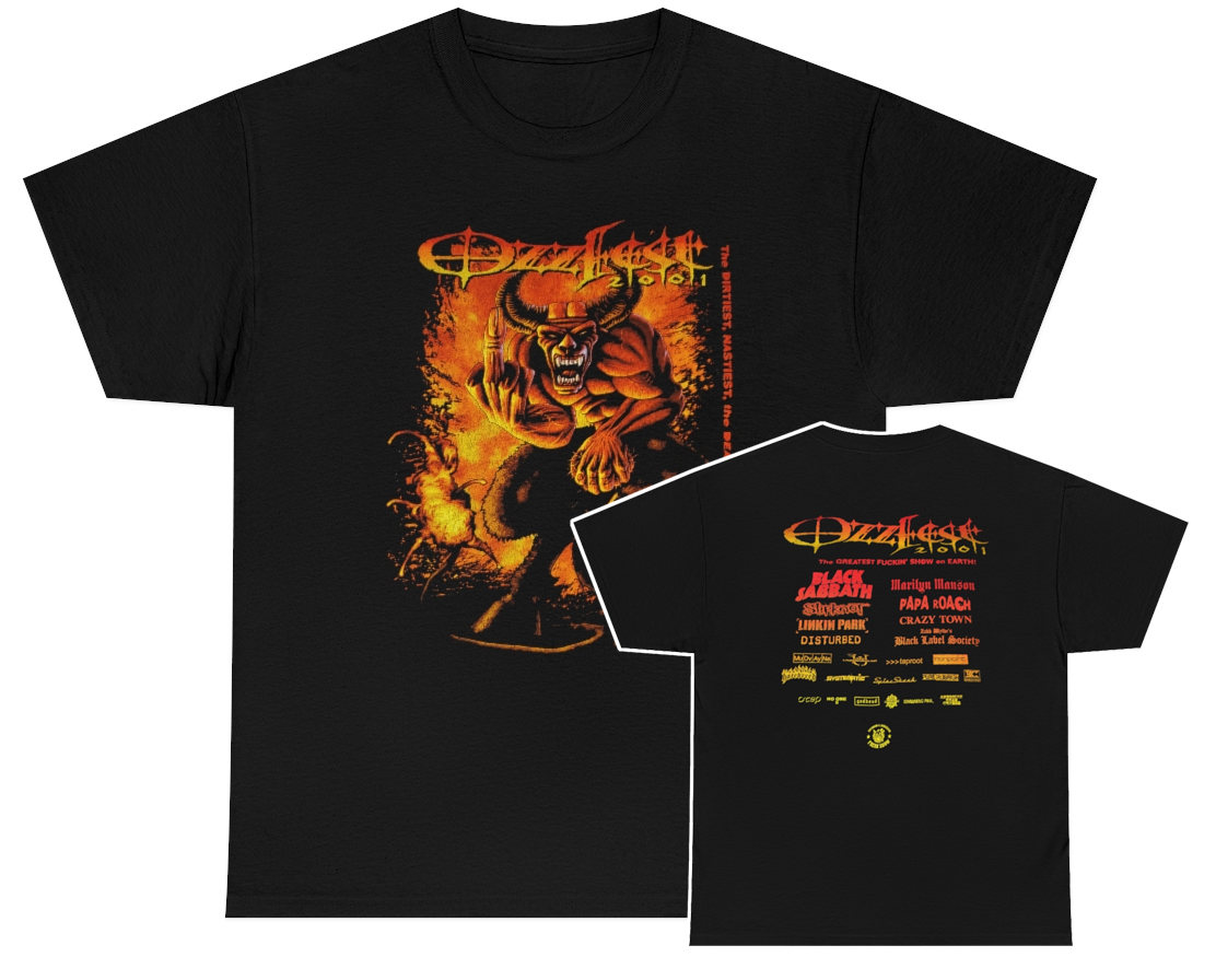 Ozzfest 2001 Tour Shirt Ozzfest 2001 Tour Shirt