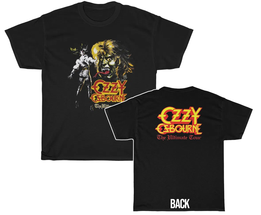 Ozzy Osboure 1986 Ultimate Sin World Tour Shirt Ozzy Osboure 1986 Ultimate Sin World Tour Shirt