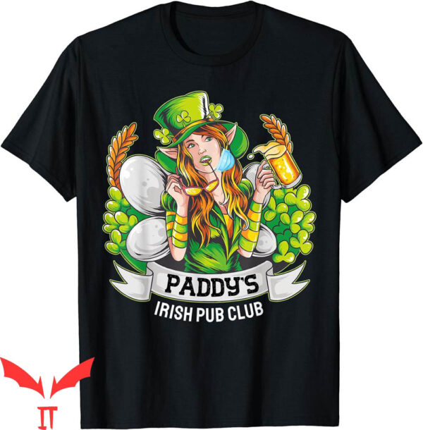 Paddy’s Irish Pub T-Shirt Lucky Party Clover Leaf Drinking