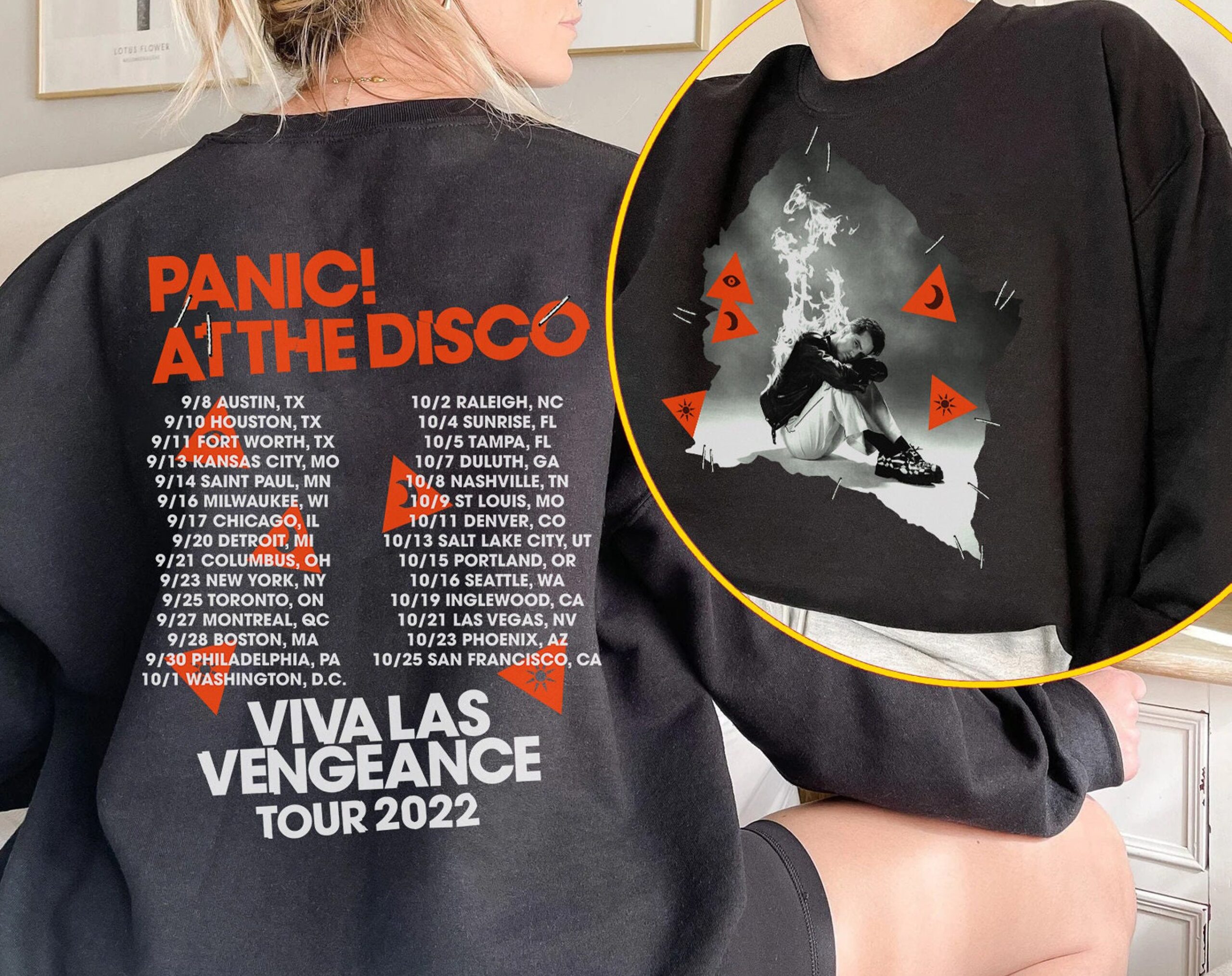 Panic At The Disco Tour 2022 Merch Shirt Panic At The Disco Tour 2022 Merch Shirt