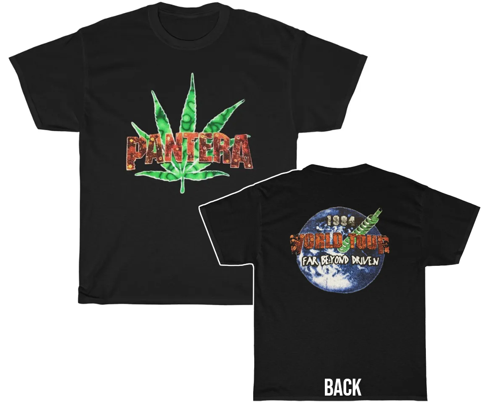 Pantera 1994 Far Beyond Driven Marijuana Pot Leaf World Tour Shirt Pantera 1994 Far Beyond Driven Marijuana Pot Leaf World Tour Shirt