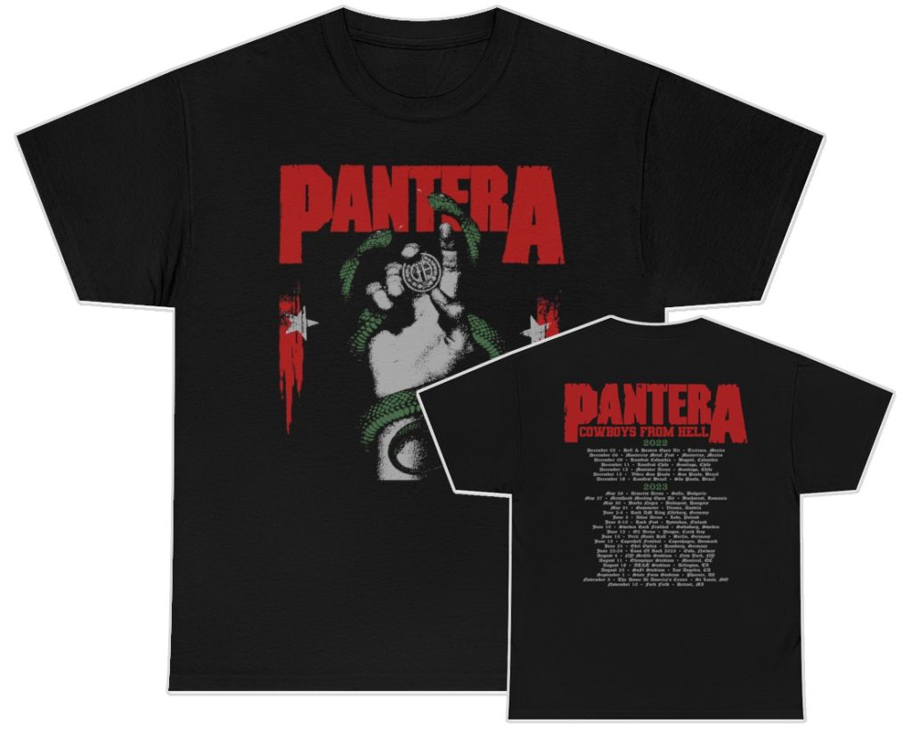 Pantera 2022 2023 World Tour Shirt