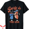 Party In The Usa T-Shirt 4th Of July Themed Soda And Hotdog