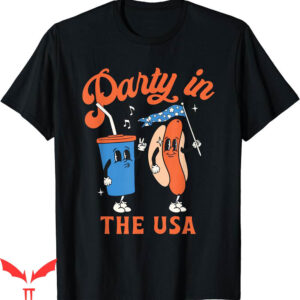 Party In The Usa T-Shirt Retro Of July America Patriotic