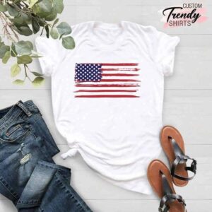 Patriotic 4Th Of July America Flag T Shirt