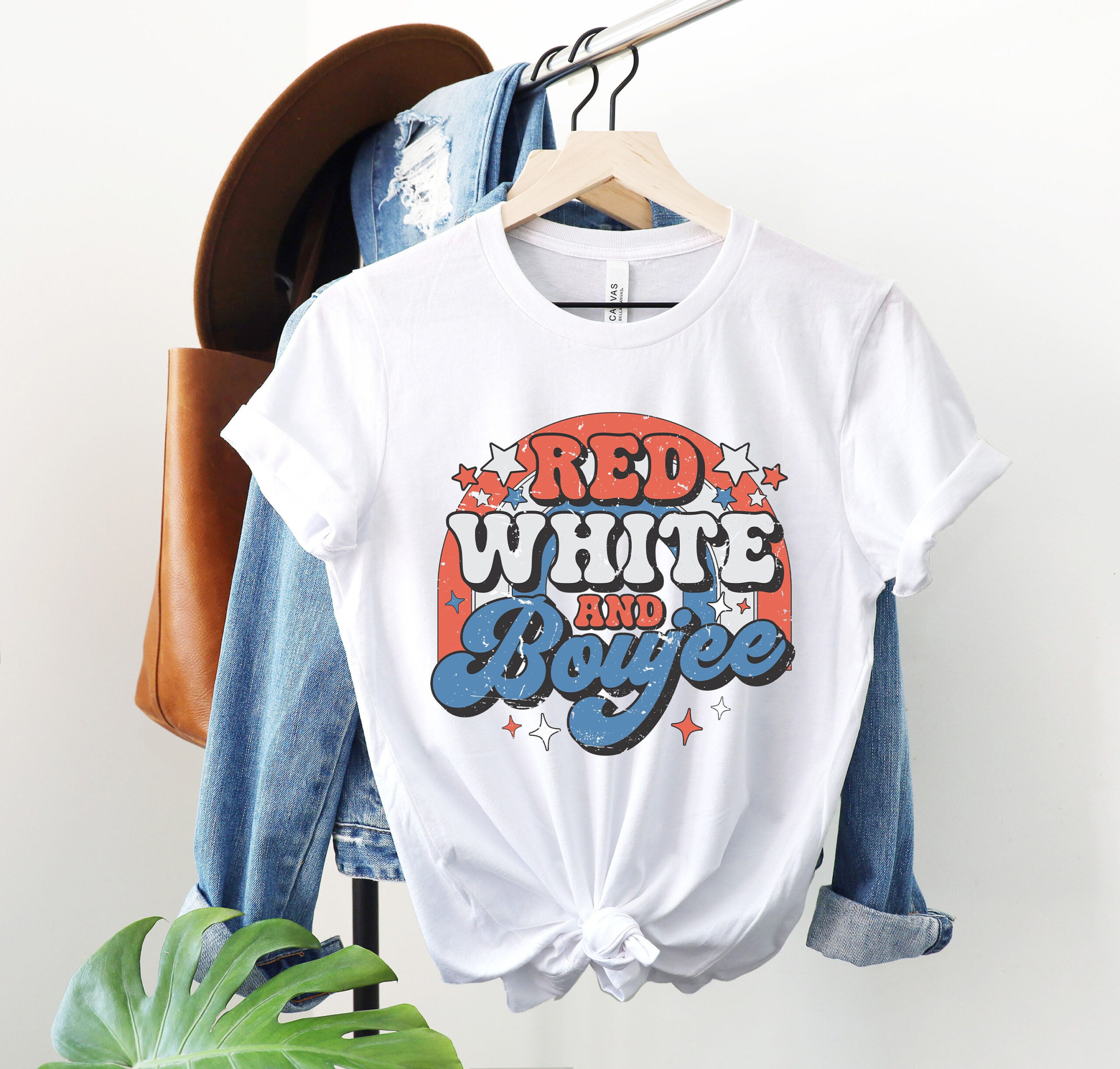 Patriotic Rainbow Red White And Boujee Retro Groovy 4th Of July Shirt Patriotic Rainbow Red White And Boujee Retro Groovy 4th Of July Shirt