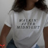 Patsy Cline T-Shirt Country Lyrics Walkin After Midnight