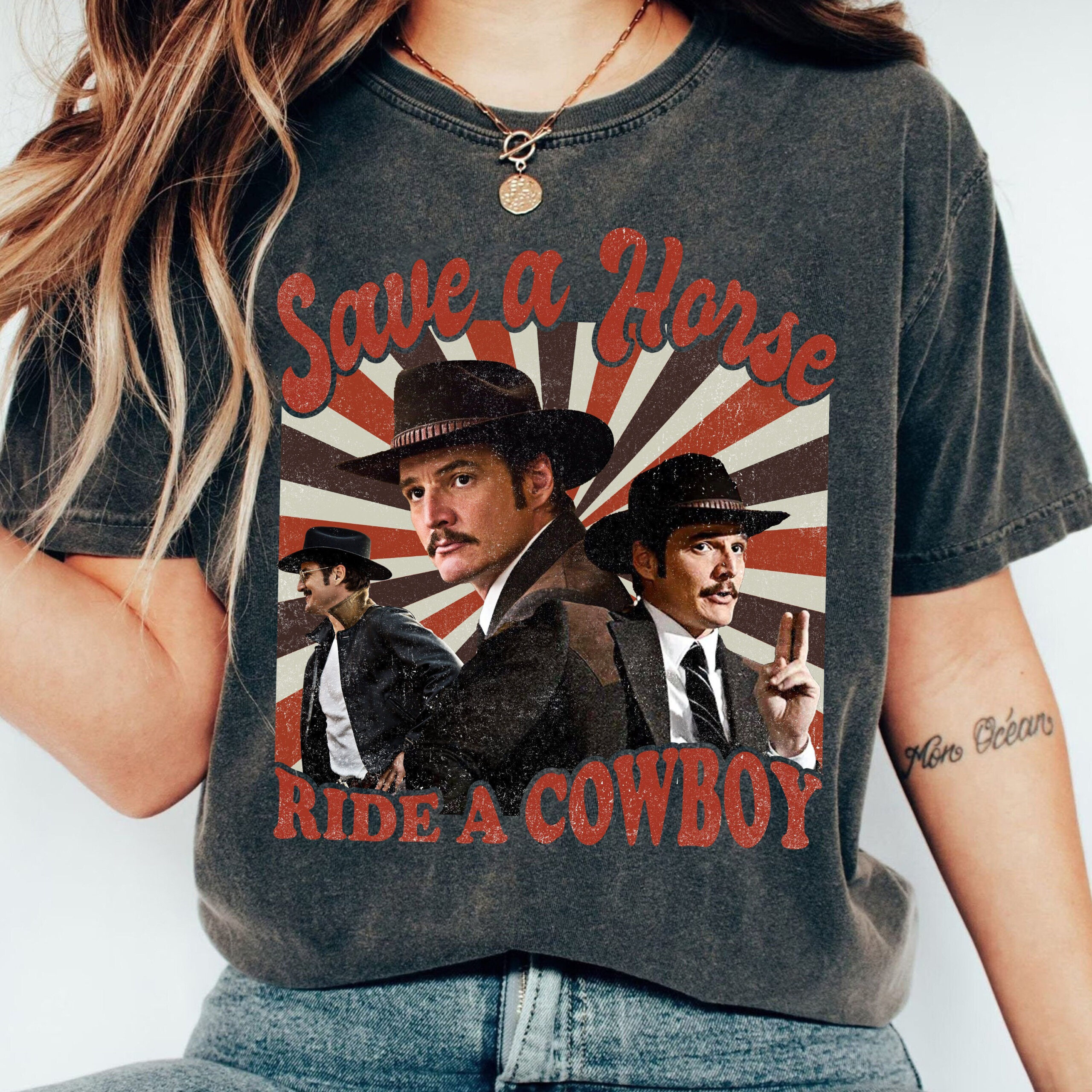Pedro Pascal Daddy’s Girl Western Save A Horse Shirt Pedro Pascal Daddy’s Girl Western Save A Horse Shirt