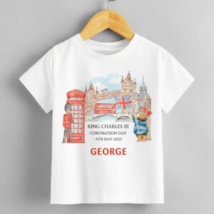 Personalised Coronation Children’s Kids T Shirt