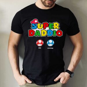 Personalization Super Daddio Game Love My Dad Father’s Day T Shirt