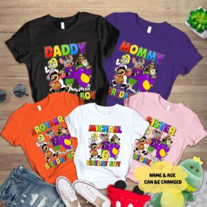 Personalized Chuck E Cheese Family Matching Birthday Party Shirt