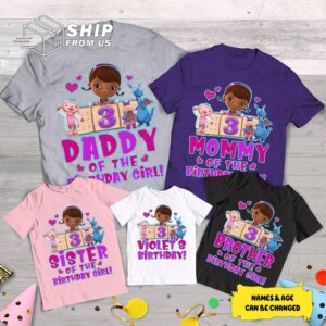 Personalized Doc McStuffins Birthday Family Shirt