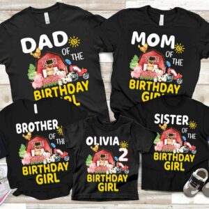 Personalized Family Farm Birthday Shirt