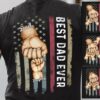 Personalized Fist Bump Dad Best Ever Kids Name Shirt