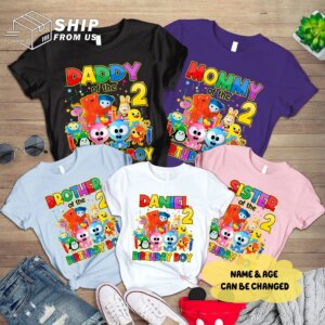 Personalized GooGoo &amp GaaGaa Baby First TV Family Birthday Shirt