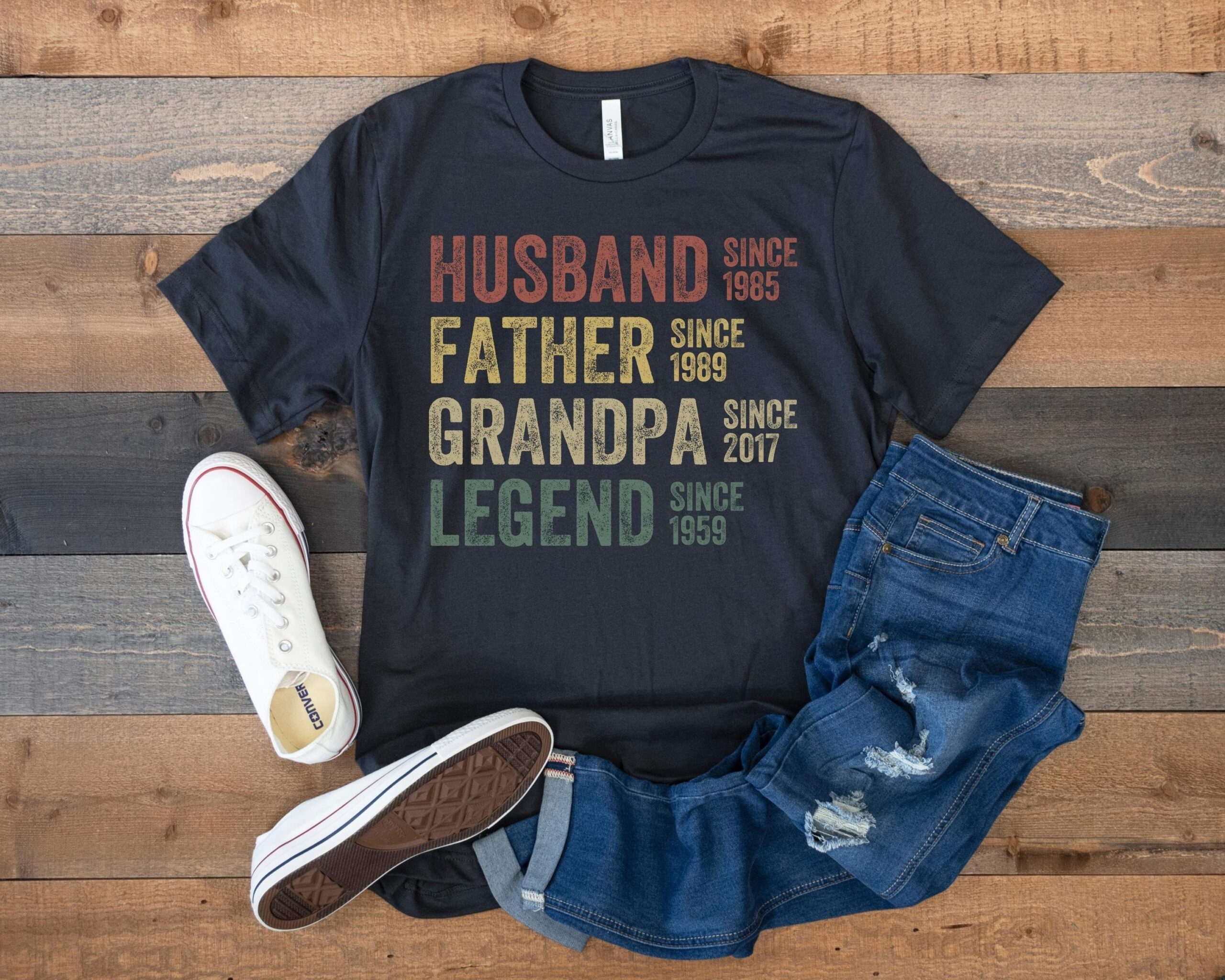 Personalized Husband Dad Grandpa Father's Day Shirt Personalized Husband Dad Grandpa Father's Day Shirt