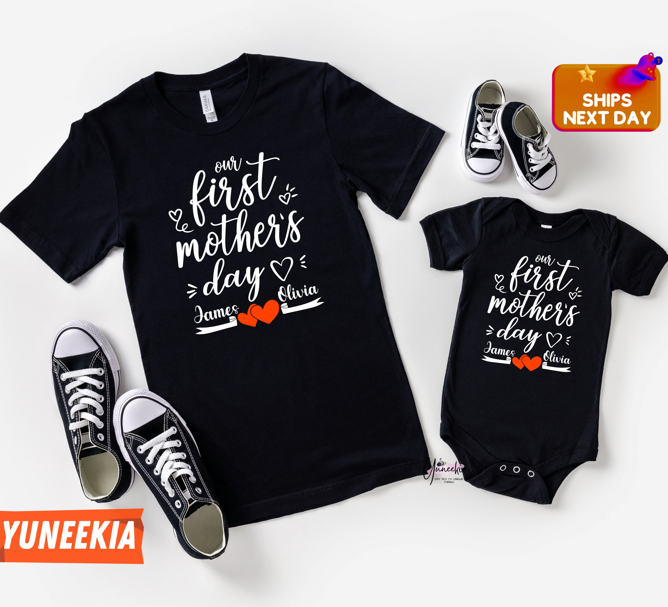 Personalized Our 1st Mother's Day Mommy And Me Shirt Personalized Our 1st Mother's Day Mommy And Me Shirt