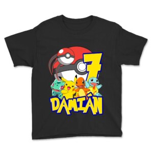 Personalized Pokemon Birthday Shirt