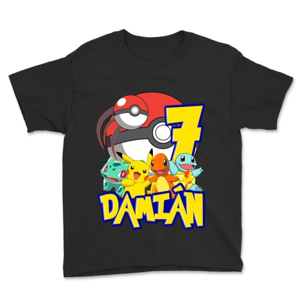 Personalized Pokemon Birthday Shirt