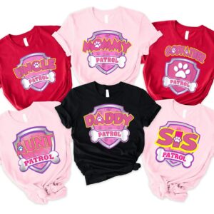 Personalized Skye Paw Patrol Birthday Dad Shirt