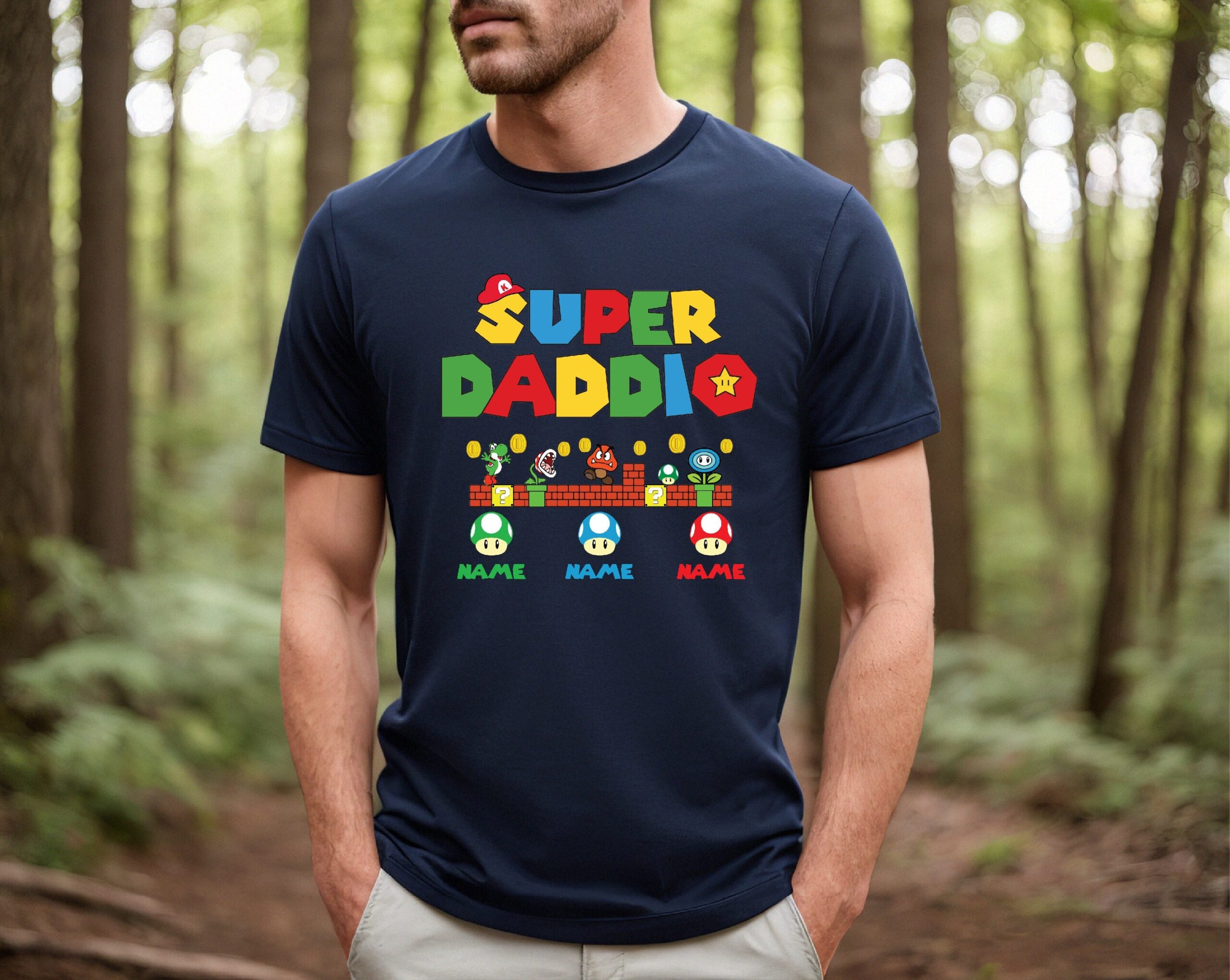 Personalized Super Daddio Game Custom Kids Name Shirt Personalized Super Daddio Game Custom Kids Name Shirt