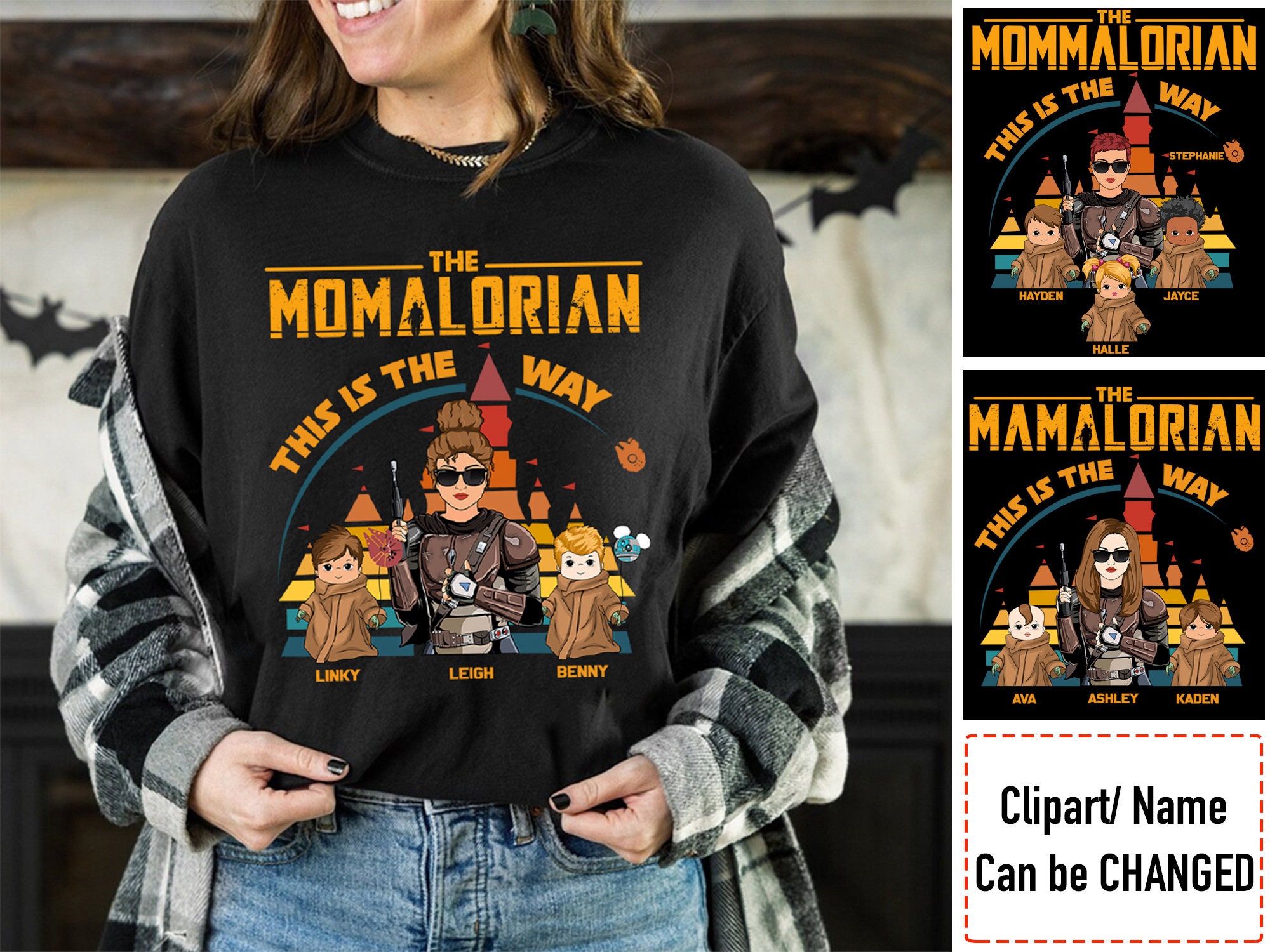 Personalized The Momalorian Mother's Day Gifts Shirt Personalized The Momalorian Mother's Day Gifts Shirt