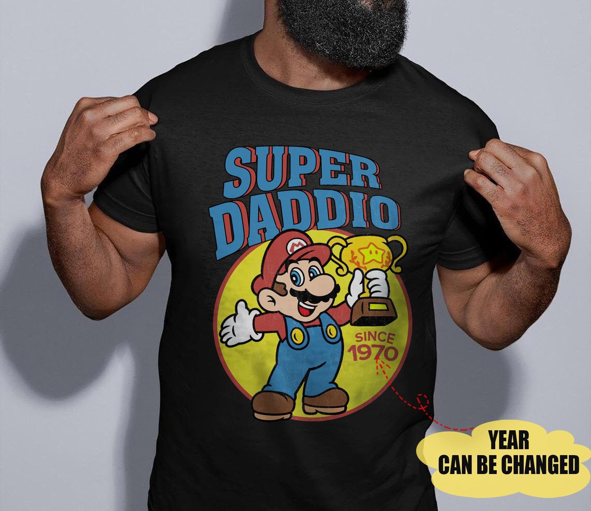 Personalized Vintage Super Daddio Since 1970 Birthday's Dad Shirt Personalized Vintage Super Daddio Since 1970 Birthday's Dad Shirt