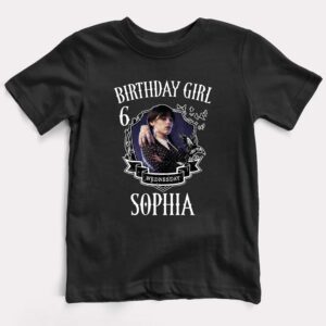Personalized Wednesday Birthday Boy T Shirt