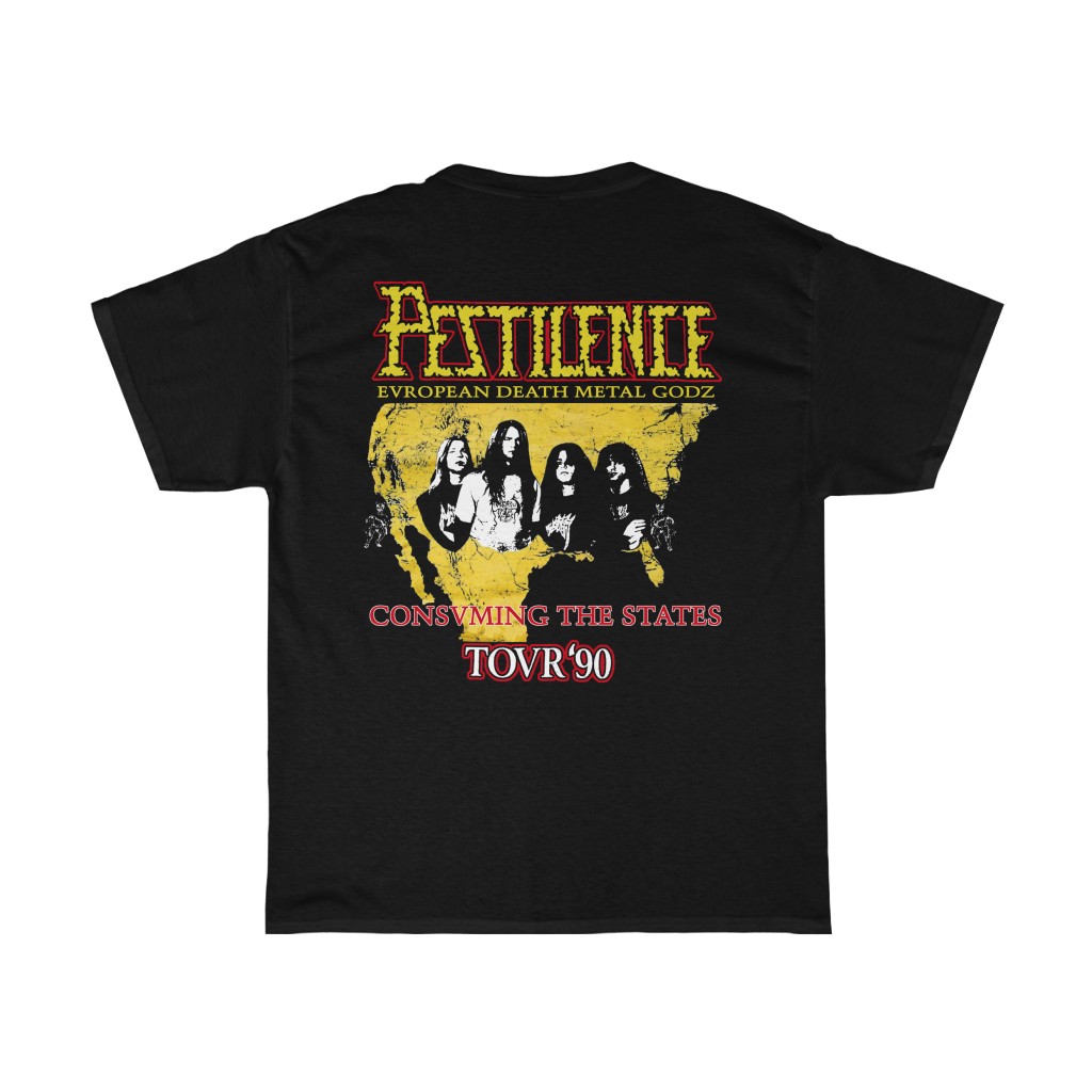 Pestilence 1990 Consuming Impulse Consuming The States Tour Shirt Pestilence 1990 Consuming Impulse Consuming The States Tour Shirt
