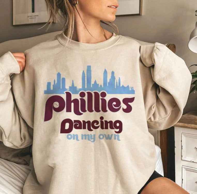 Phillie Phanatic Let's Go Phillies Dancing On My Own Shirt Phillie Phanatic Let's Go Phillies Dancing On My Own Shirt