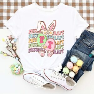 Physical Therapy Easter Bunny PT Therapist Shirt