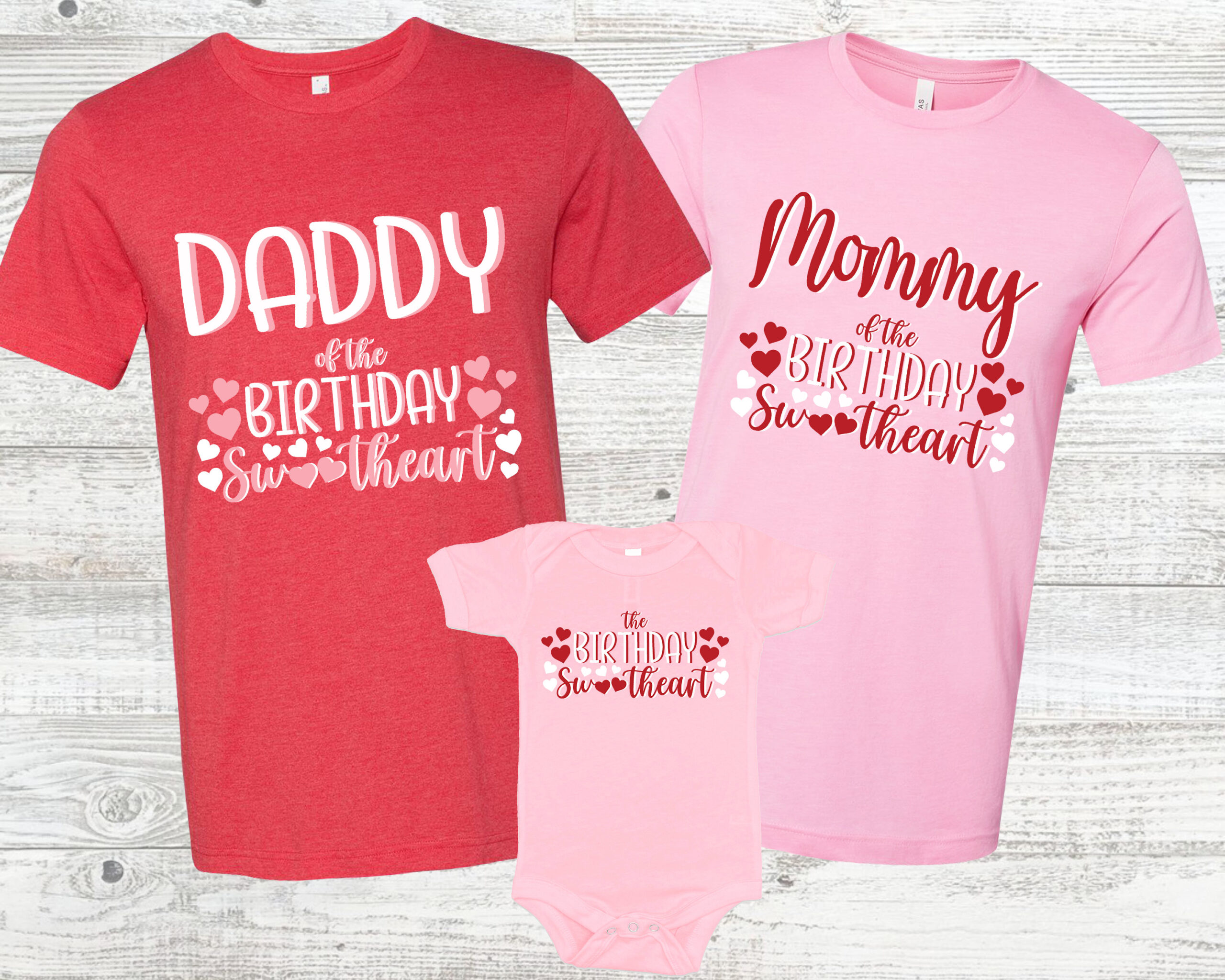 Pink And Red Valentine's Birthday Shirt Pink And Red Valentine's Birthday Shirt