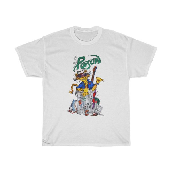 Poison 1986 Look What The Cat Dragged In Alley Cat Tour Shirt