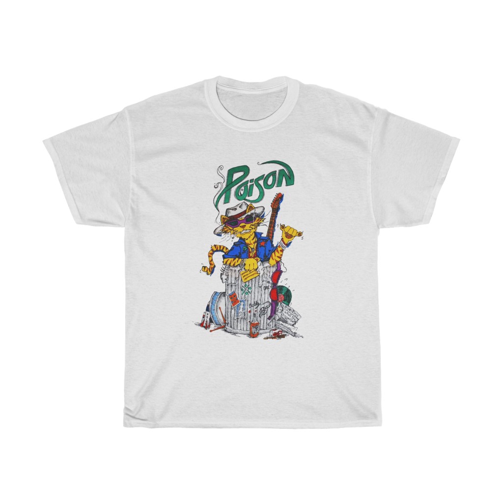 Poison 1986 Look What The Cat Dragged In Alley Cat Tour Shirt Poison 1986 Look What The Cat Dragged In Alley Cat Tour Shirt