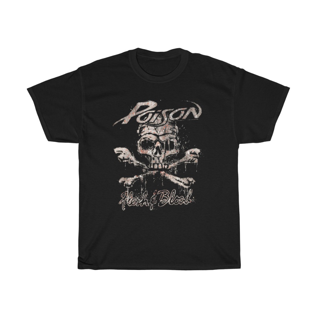 Poison 1990 - 1991 Flesh & Blood Tour Shirt Poison 1990 - 1991 Flesh & Blood Tour Shirt