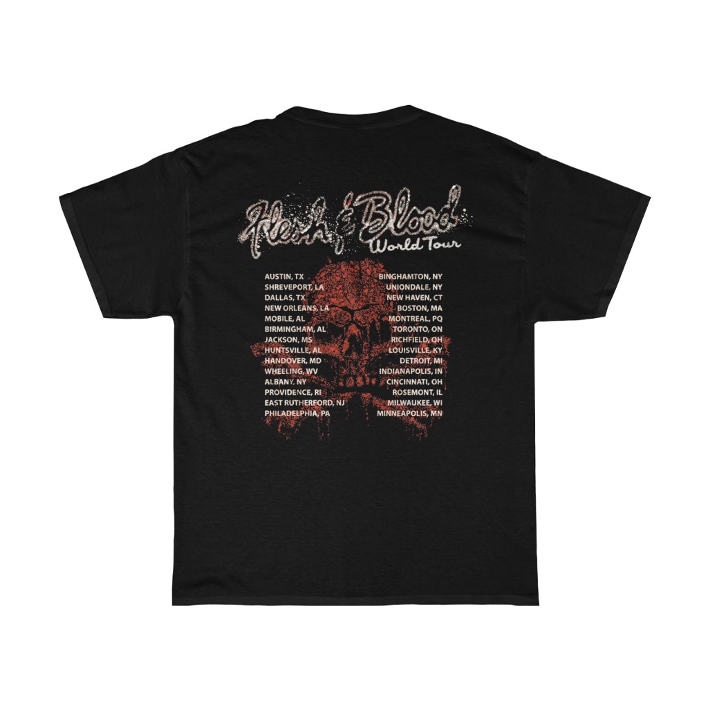 Poison 1990 - 1991 Flesh & Blood Tour Shirt Poison 1990 - 1991 Flesh & Blood Tour Shirt