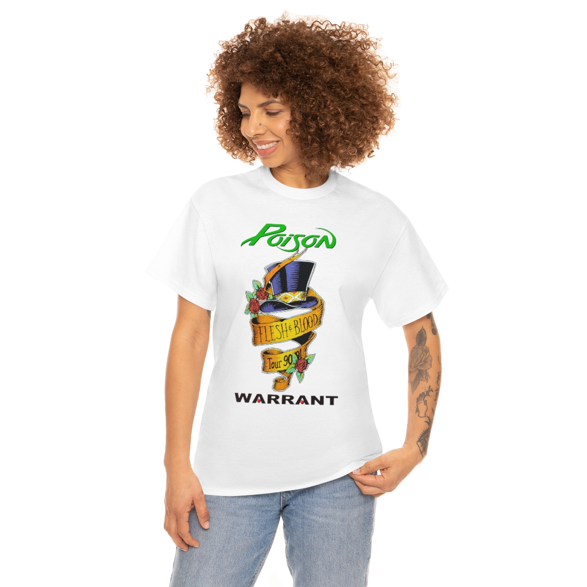 Poison Warrant October 16, 1990 Mid South Coliseum Custom Event Shirt Poison Warrant October 16, 1990 Mid South Coliseum Custom Event Shirt