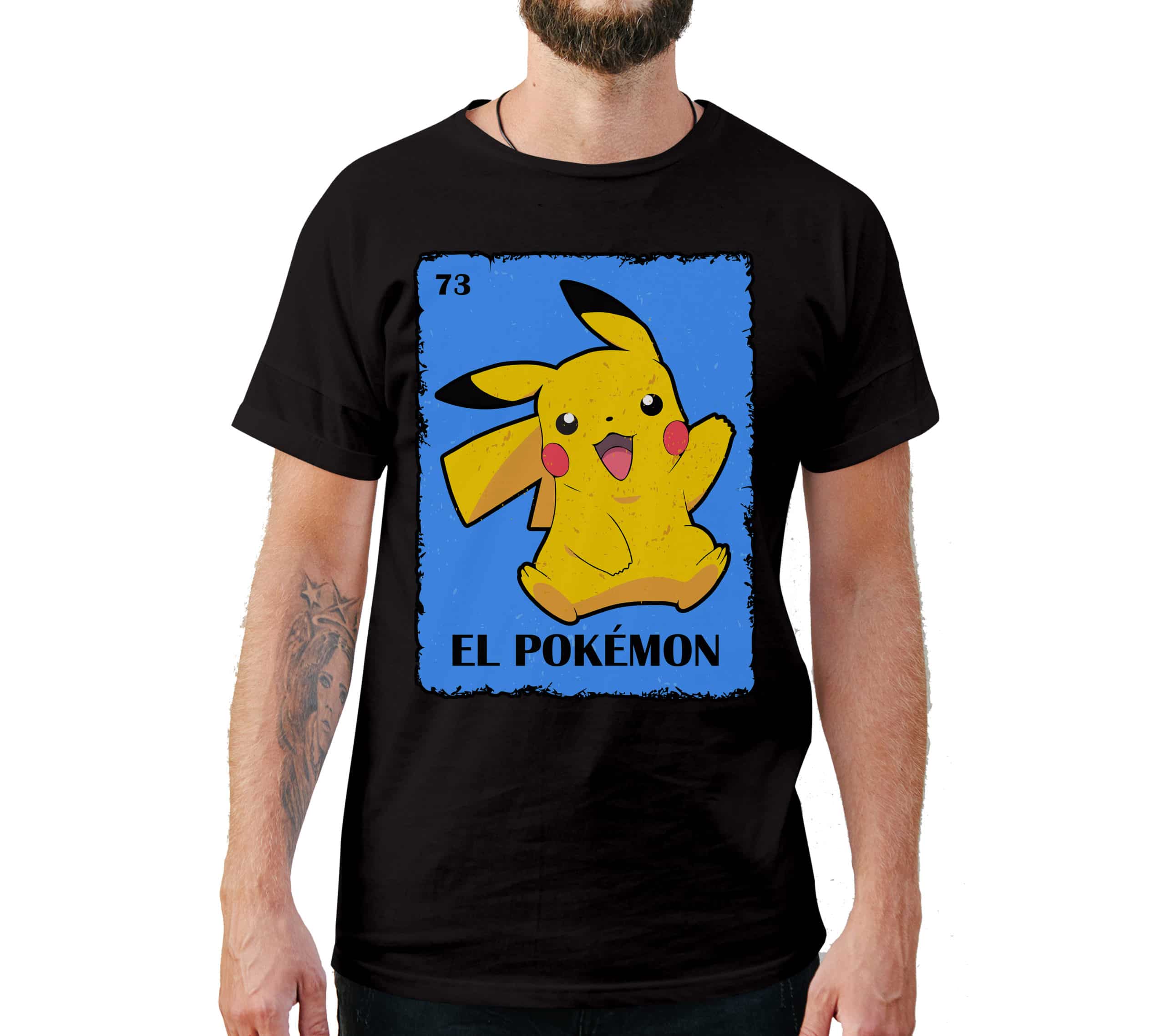 Pokemon T-Shirt in Loteria Card Style Pokemon T-Shirt in Loteria Card Style